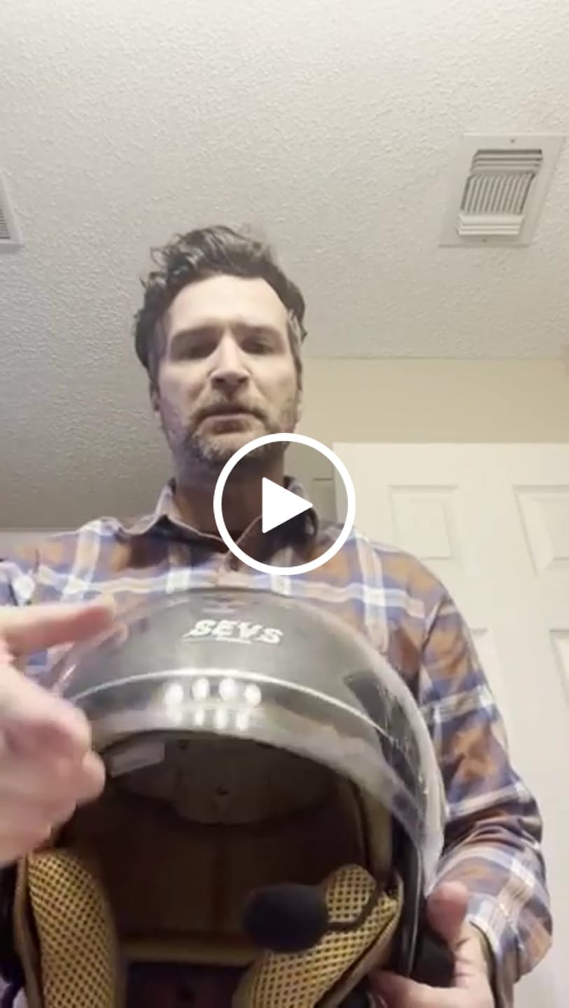 Customer video review of RetroRide Smart Bluetooth Open-Face Motorcycle Helmet with Dual Sun Visors