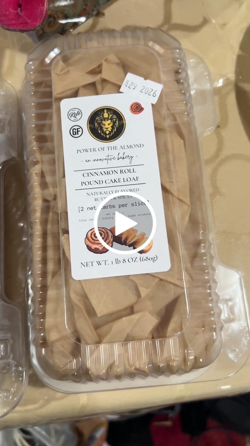 Customer video review of Low Carb Lifestyle Pound Cake - No Sugar Added Gluten-Free