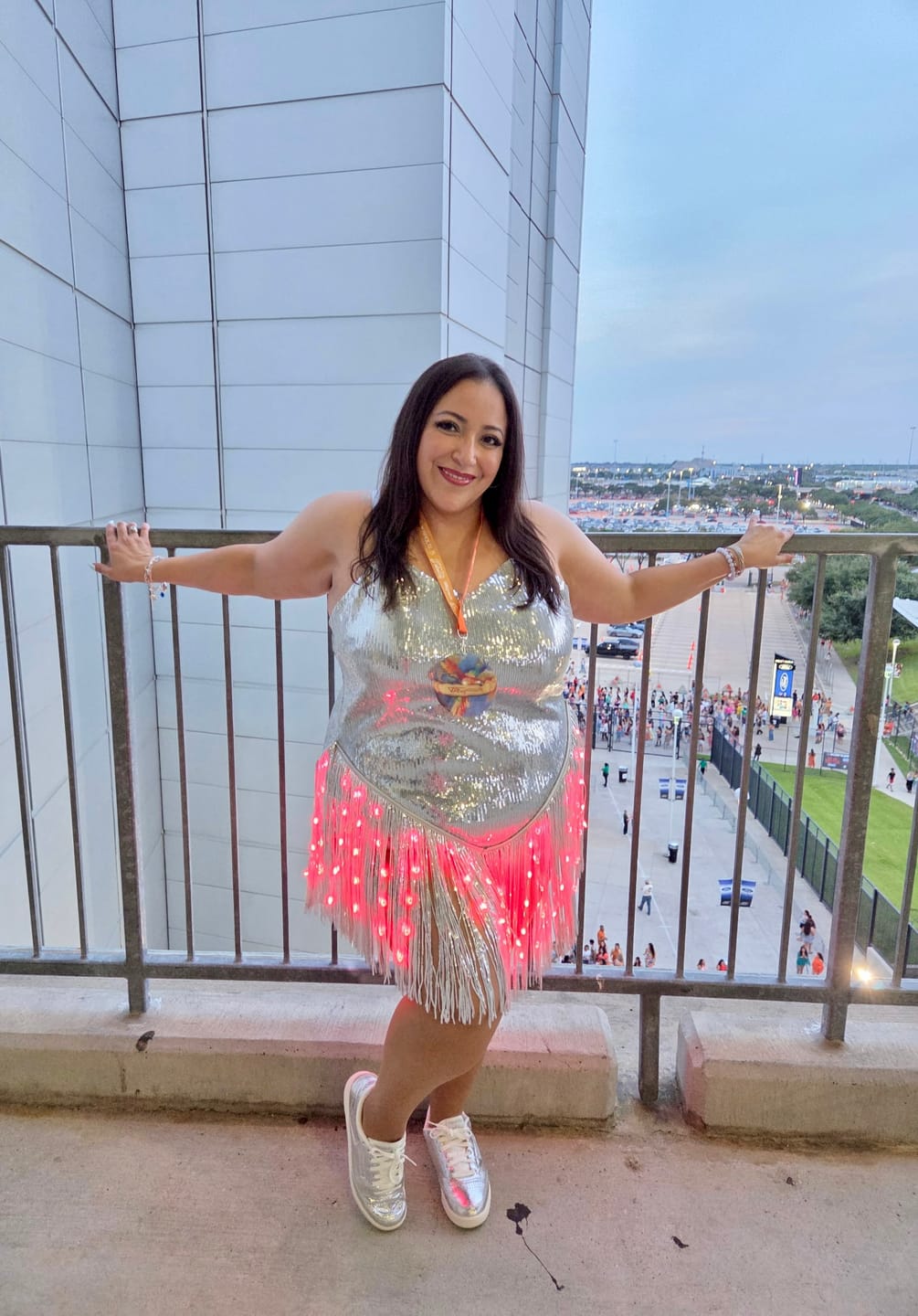 Customer photo review of LED Fringe Sequin Dress : PRE-ORDER