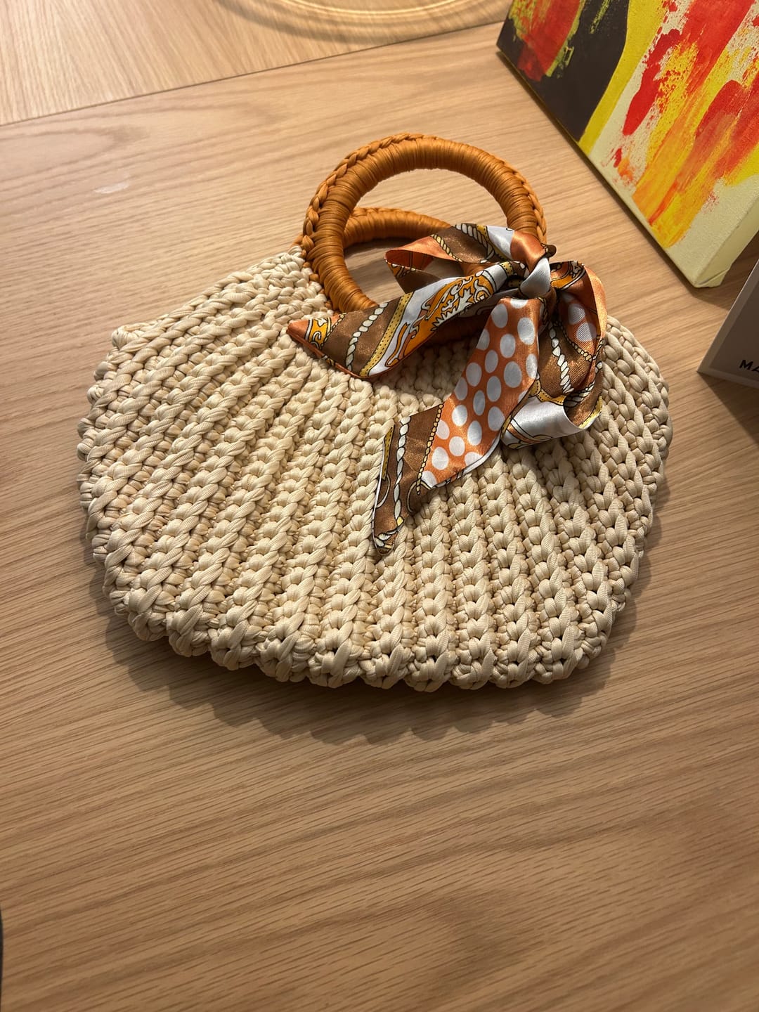 Customer photo review of CrochetPark™ Shell crochet Handbag DIY Kit