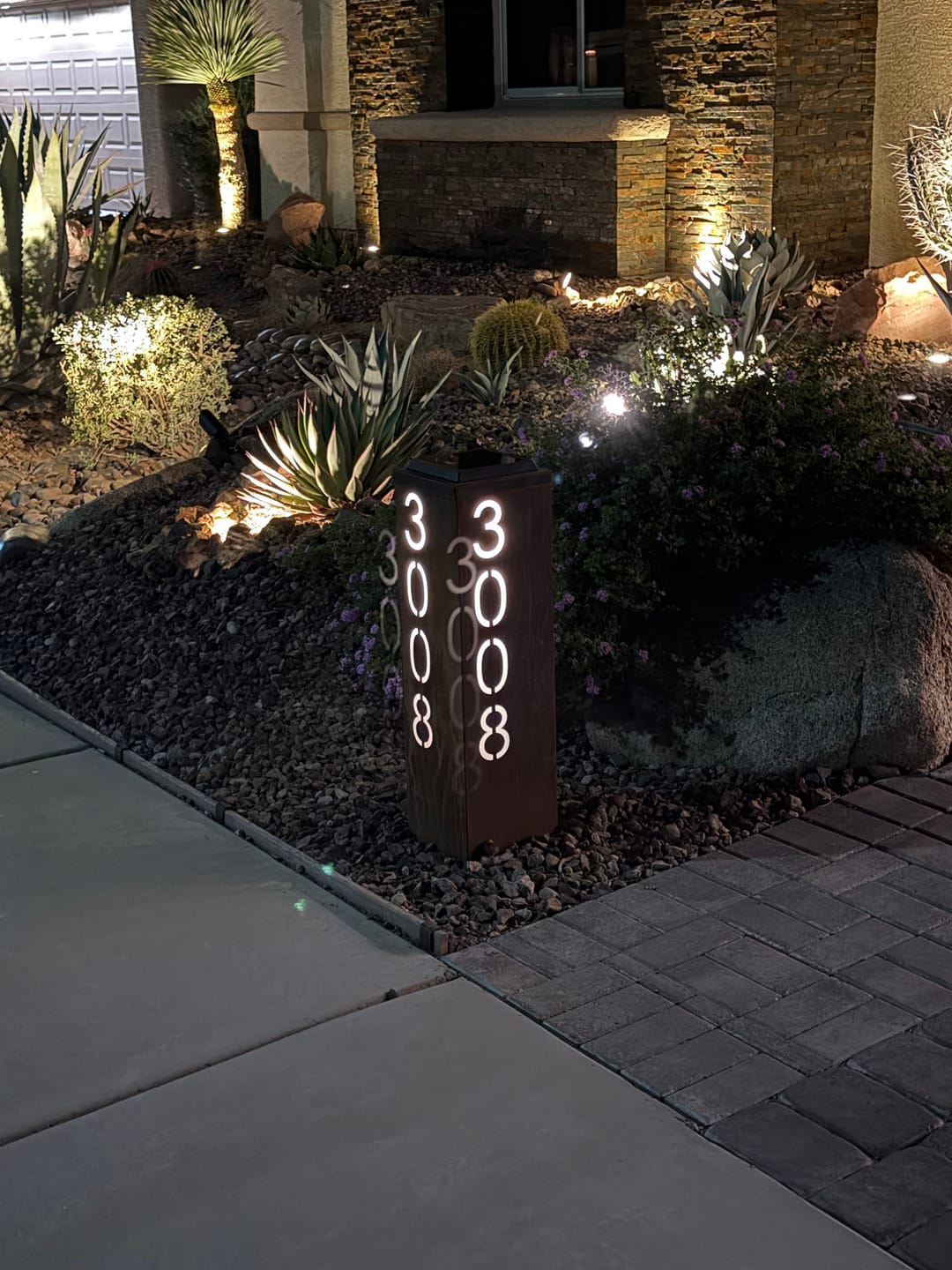 Customer photo review of White Translucent Inserts for The Address Column - Optional Upgrade