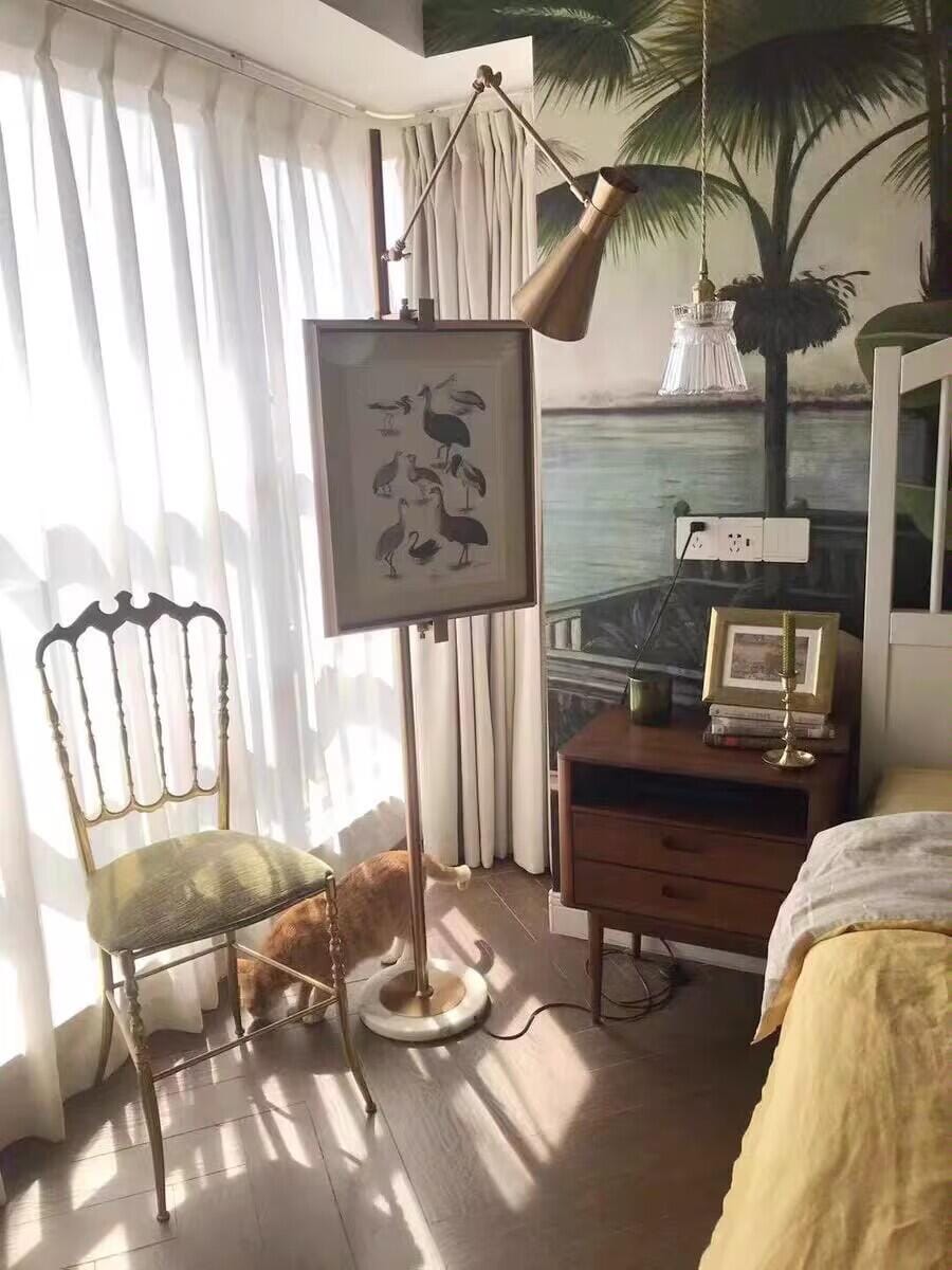 Customer photo review of Gold Floor Lamp, Marble Base, Adjustable Arc Arm, Cone Shade, 170 cm