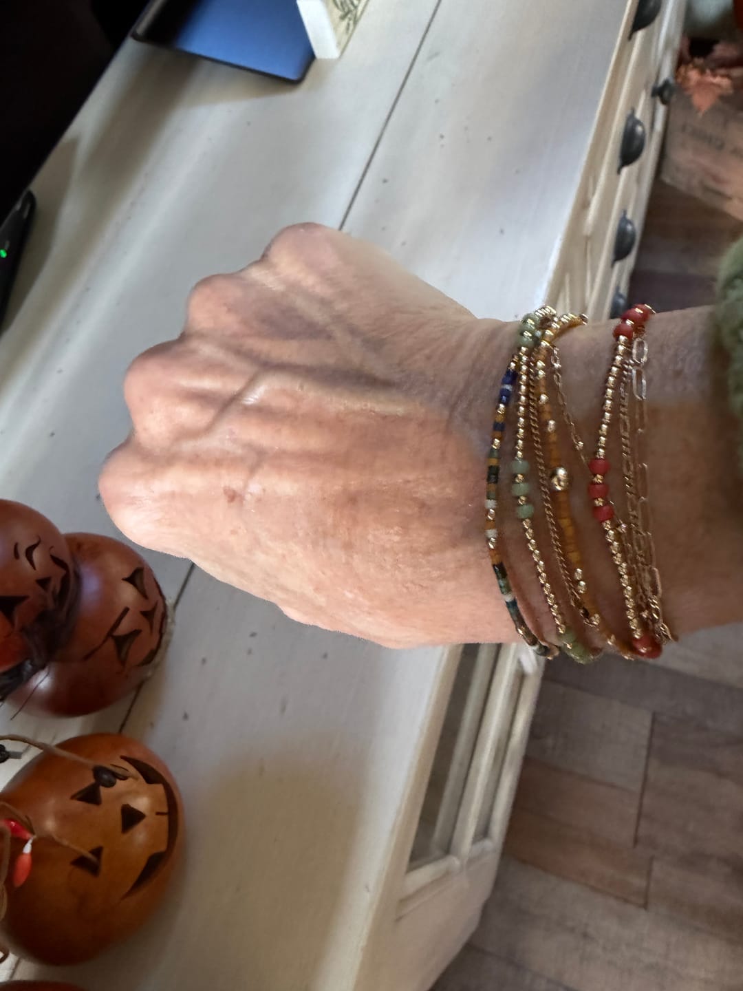 Customer photo review of Delica Seed Bead Bracelet
