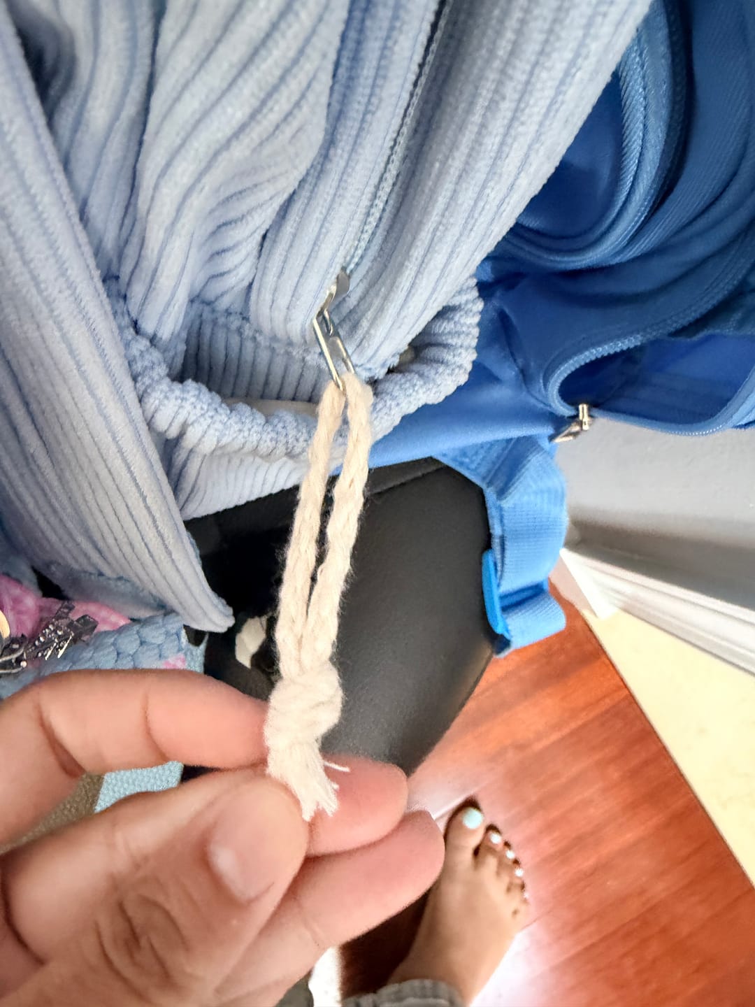 Customer photo review of K&C - Personalized Knitted Backpack