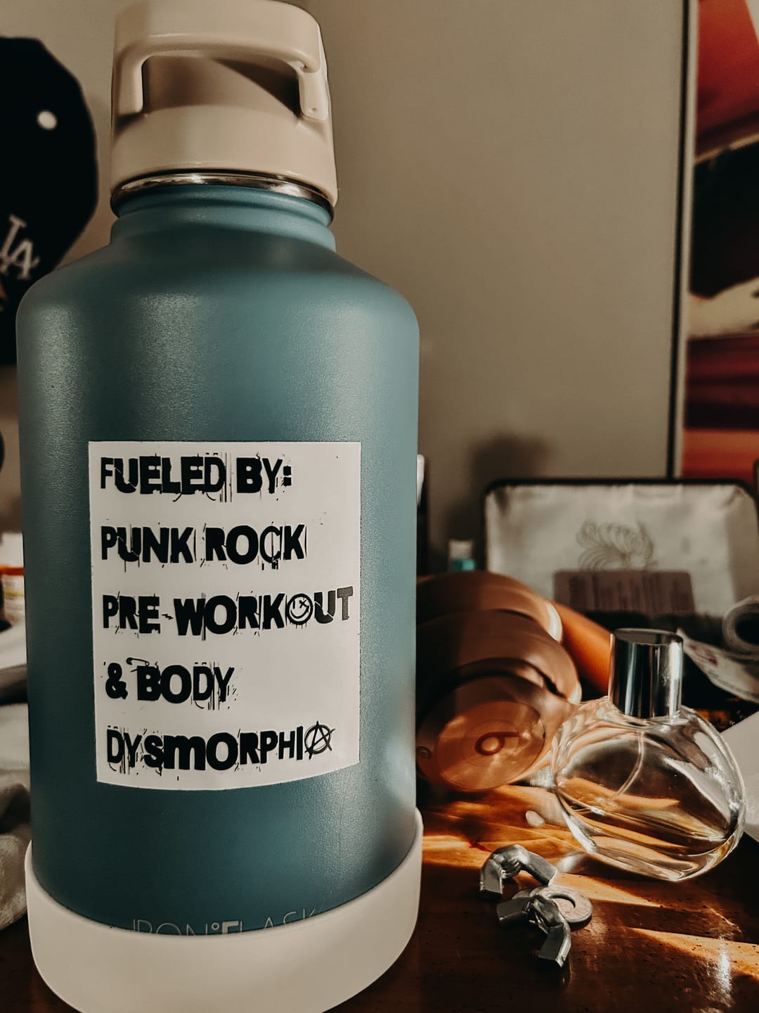 Customer photo review of Fueled By Punk Rock Sticker