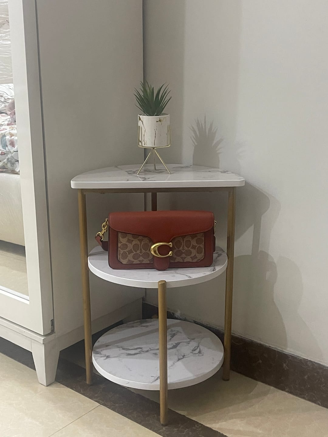 Customer photo review of Luxury Three layer Side Table -860