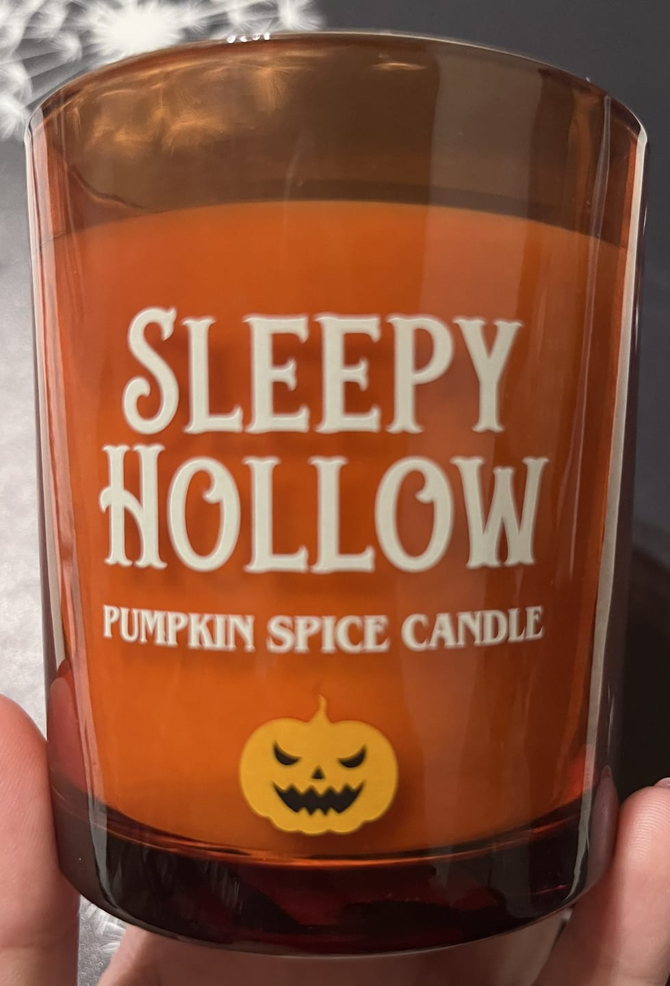 Customer photo review of Sleepy Hallow Duftkerze – Cozy Kerze im Glas mit Kürbisgewürz Geruch