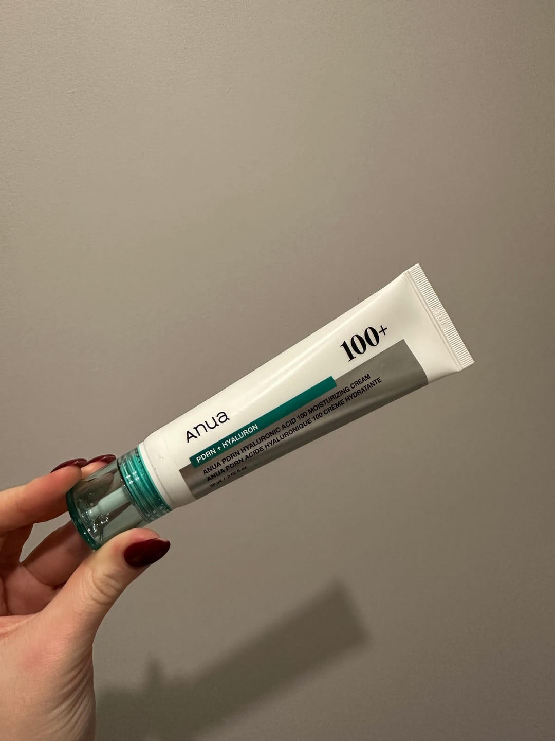 Customer photo review of Mitrinošs krēms ar PDRN un hialuronskābi Anua PDRN Hyaluronic Acid 100 Moisturizing Cream