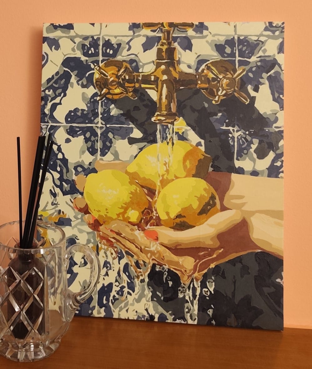 Customer photo review of The Lemon Wash | Paint by Number