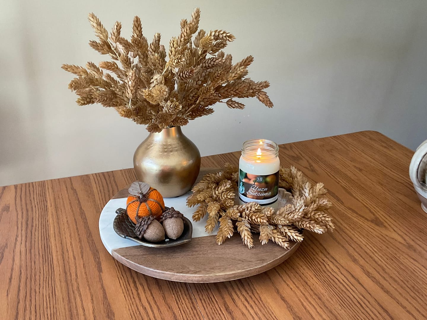 Customer photo review of Gold Hammered Vase