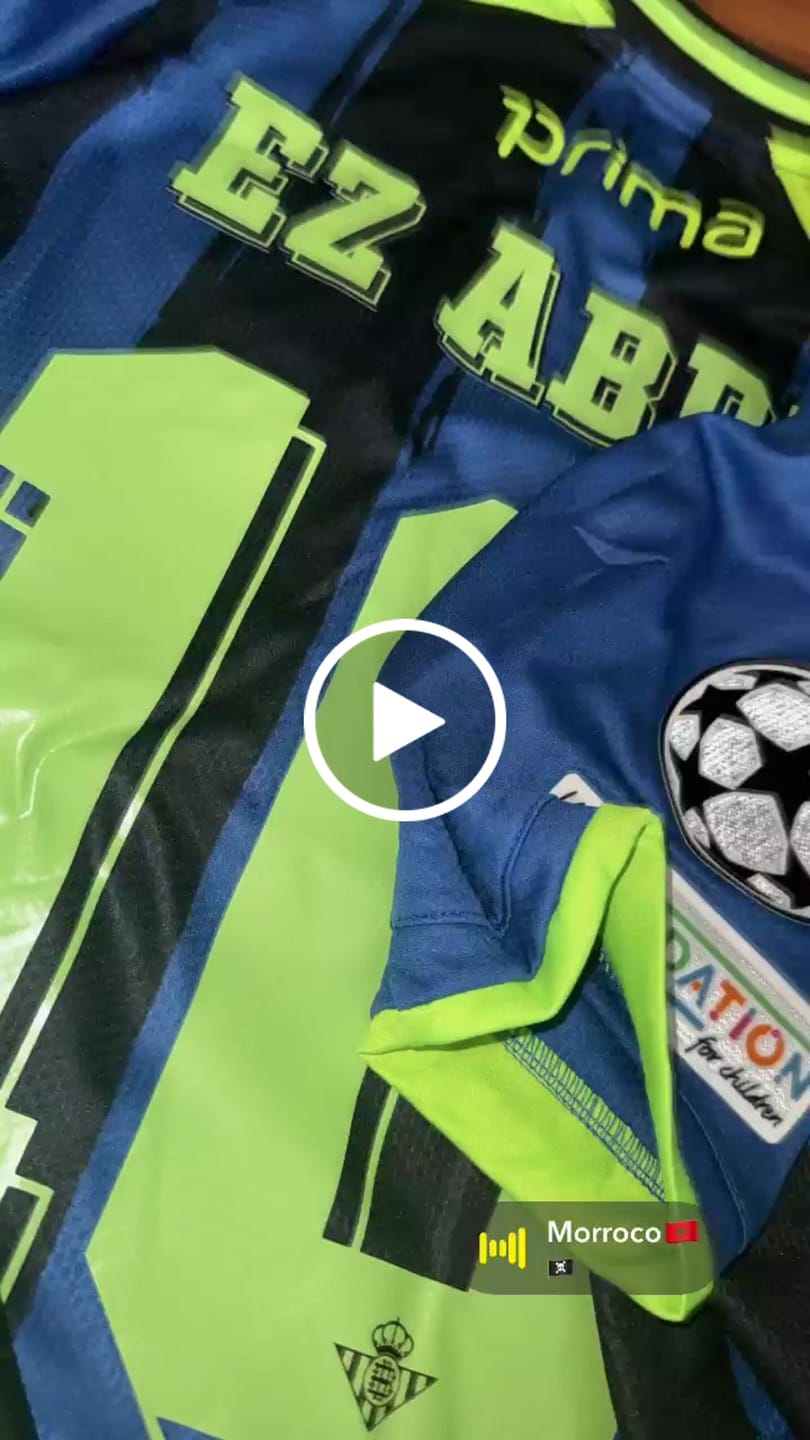 Customer video review of Abde Ezzalzouli #10 Real Betis 2027 Third New Season Champions League Patch Football Jersey Trikot Maillot