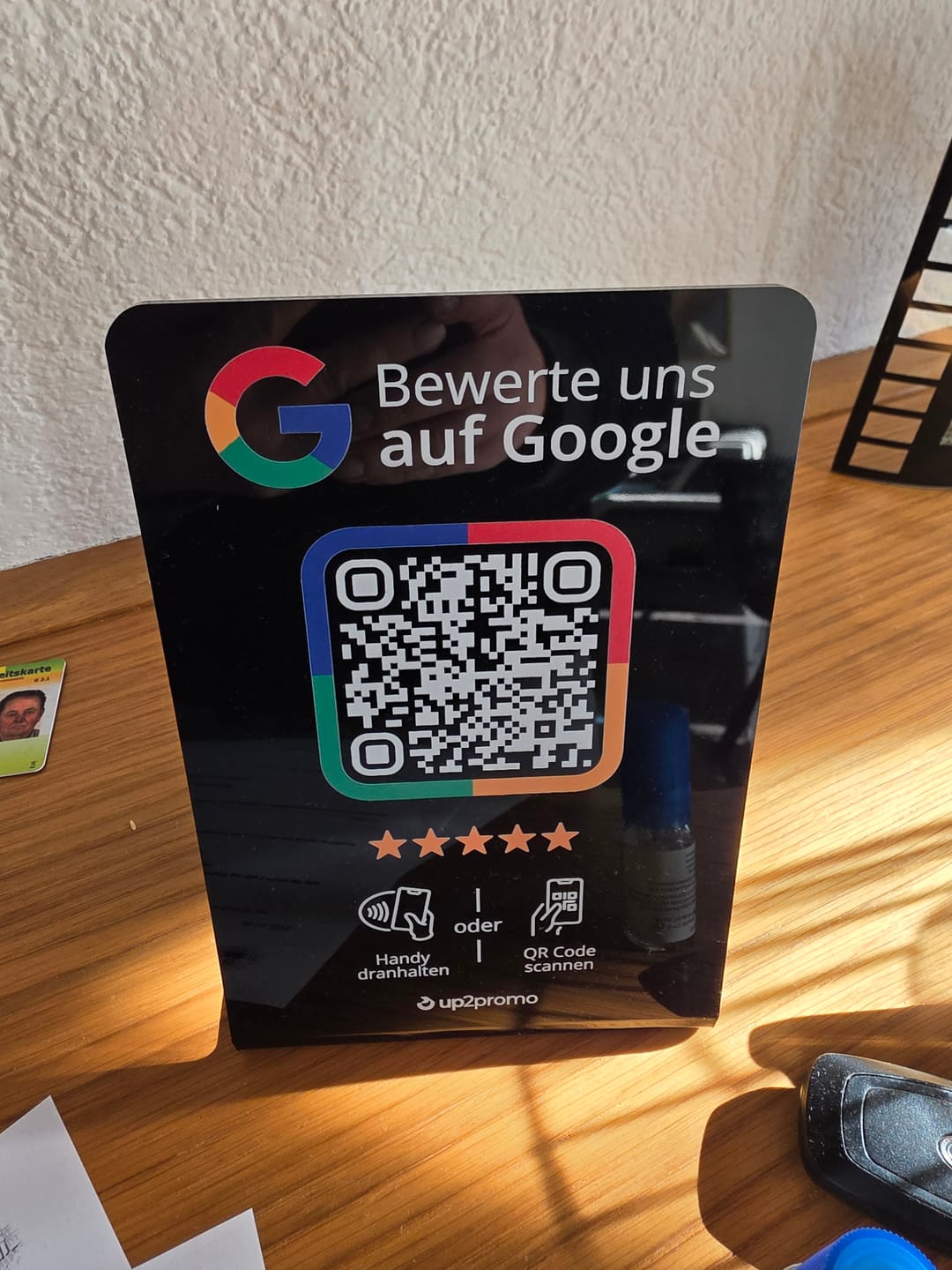 Customer photo review of Google Bewertung Aufsteller mit NFC & QR-Code