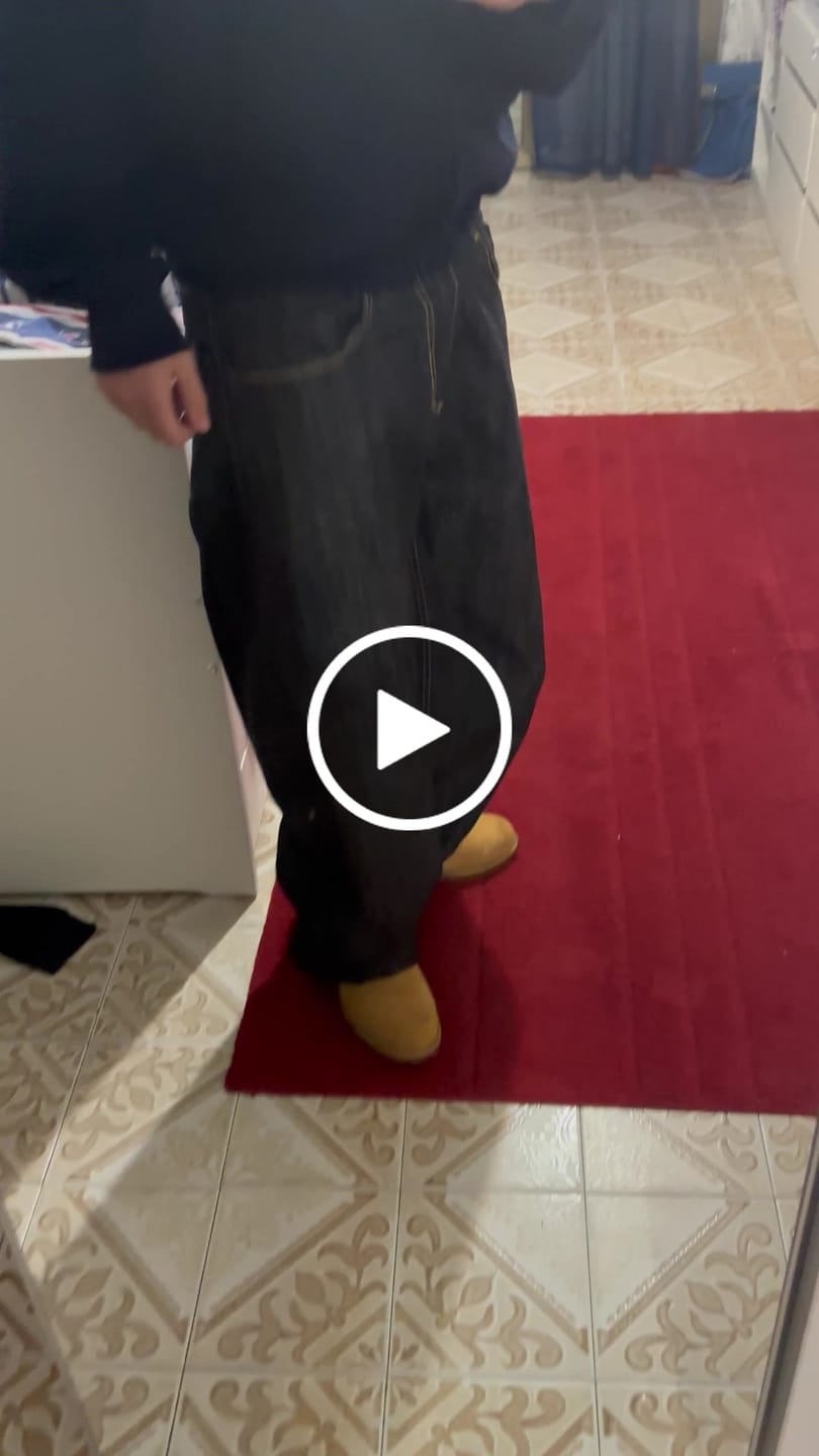 Customer video review of Balloon Pants Raw Denim Blue