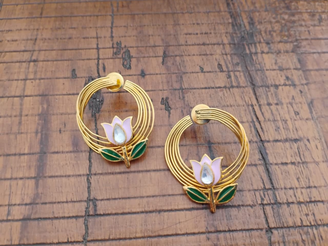Customer photo review of Mrinal Earrings