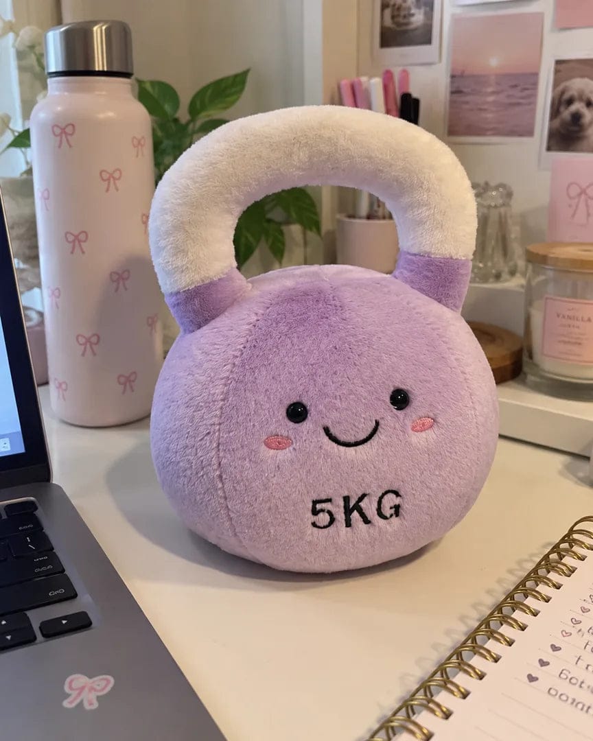 Customer photo review of Cute Kettlebell Plush