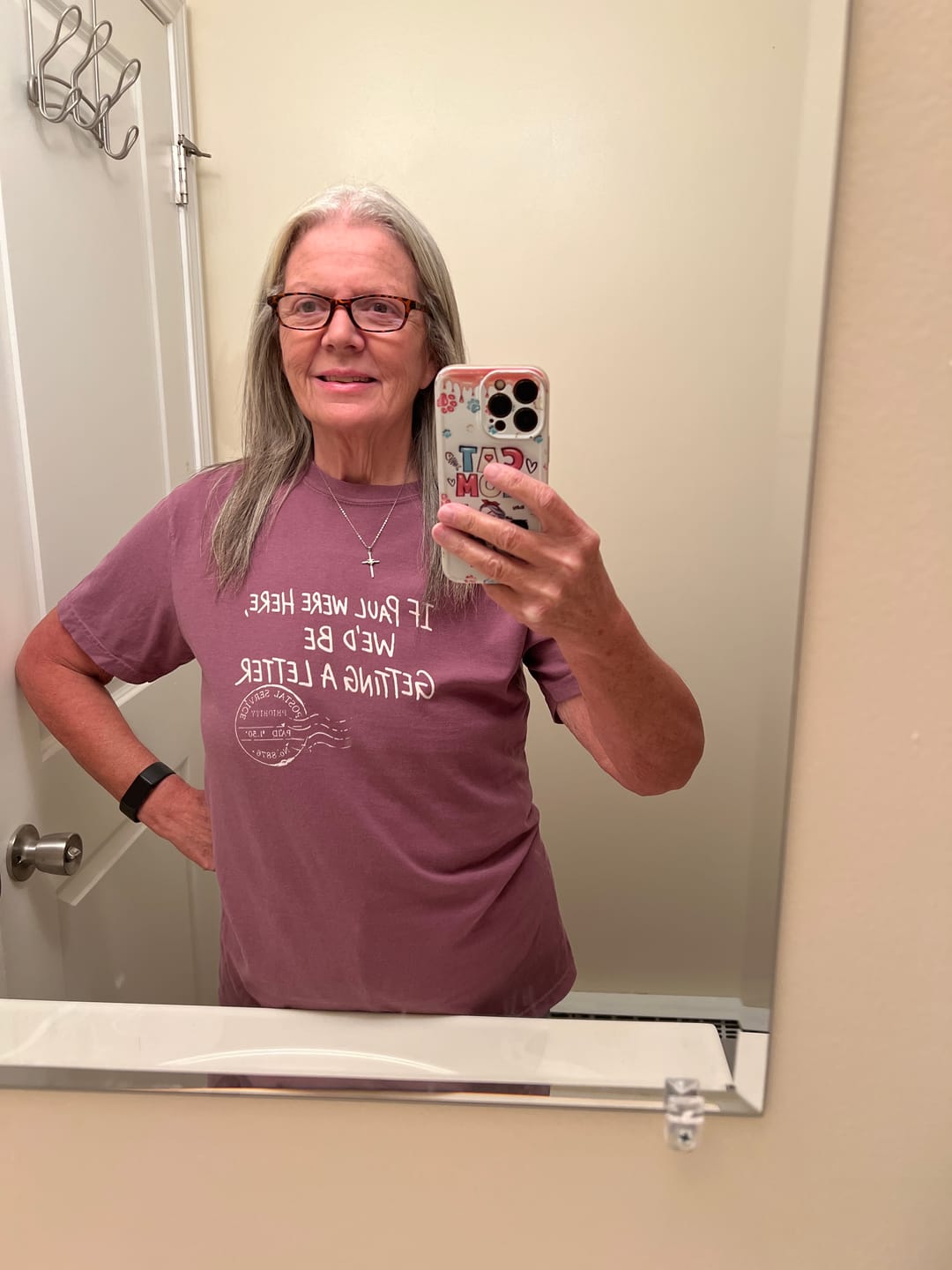 Customer photo review of Paul's Letter T-shirt