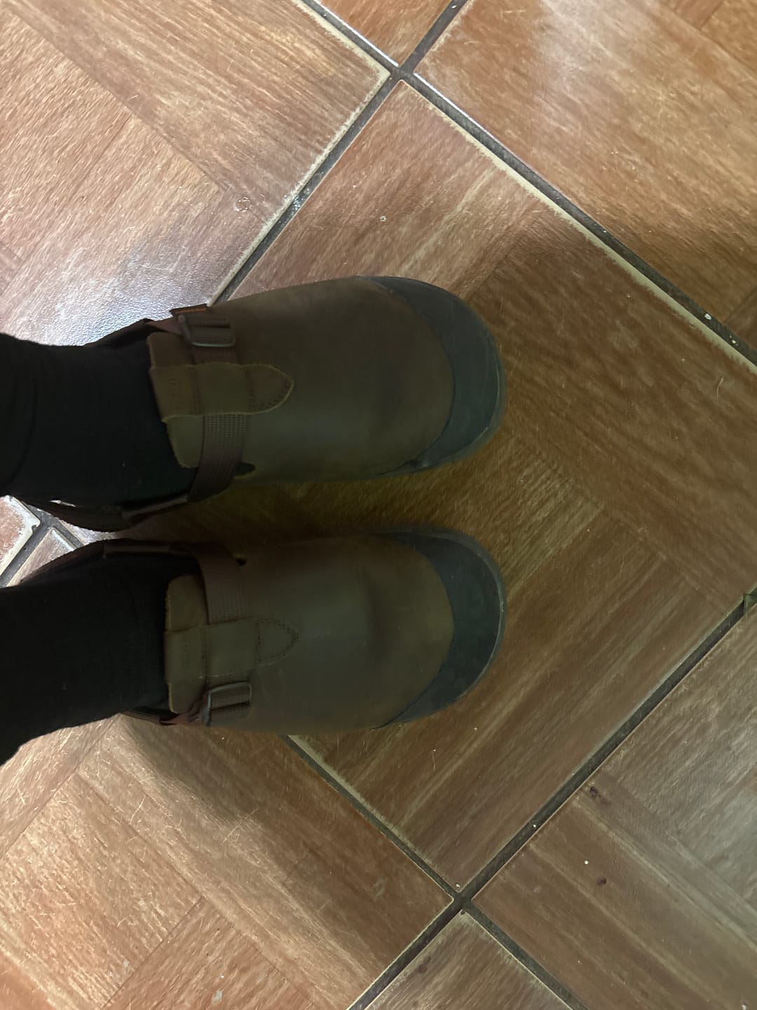 Customer photo review of Zueco Terra Clog Todo Terreno Café Chocolate Unisex