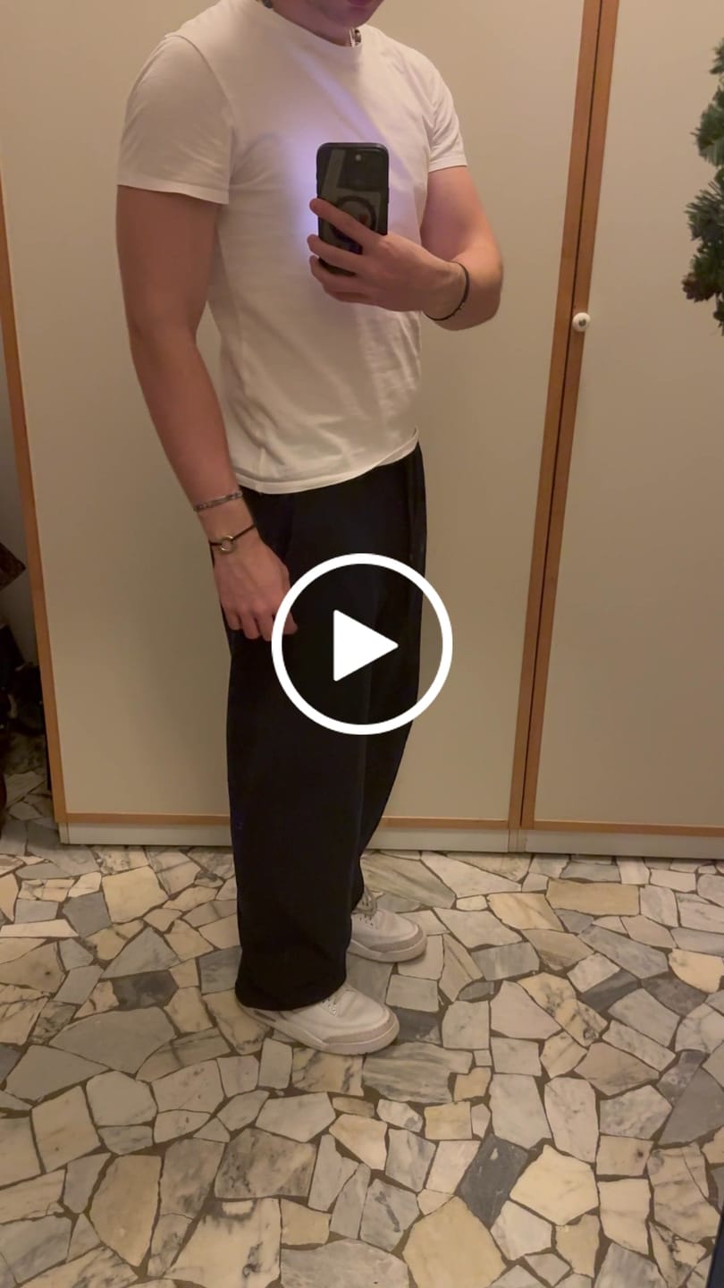 Customer video review of Sweatpants Wide Fit Blanks 330GSM Night Blue
