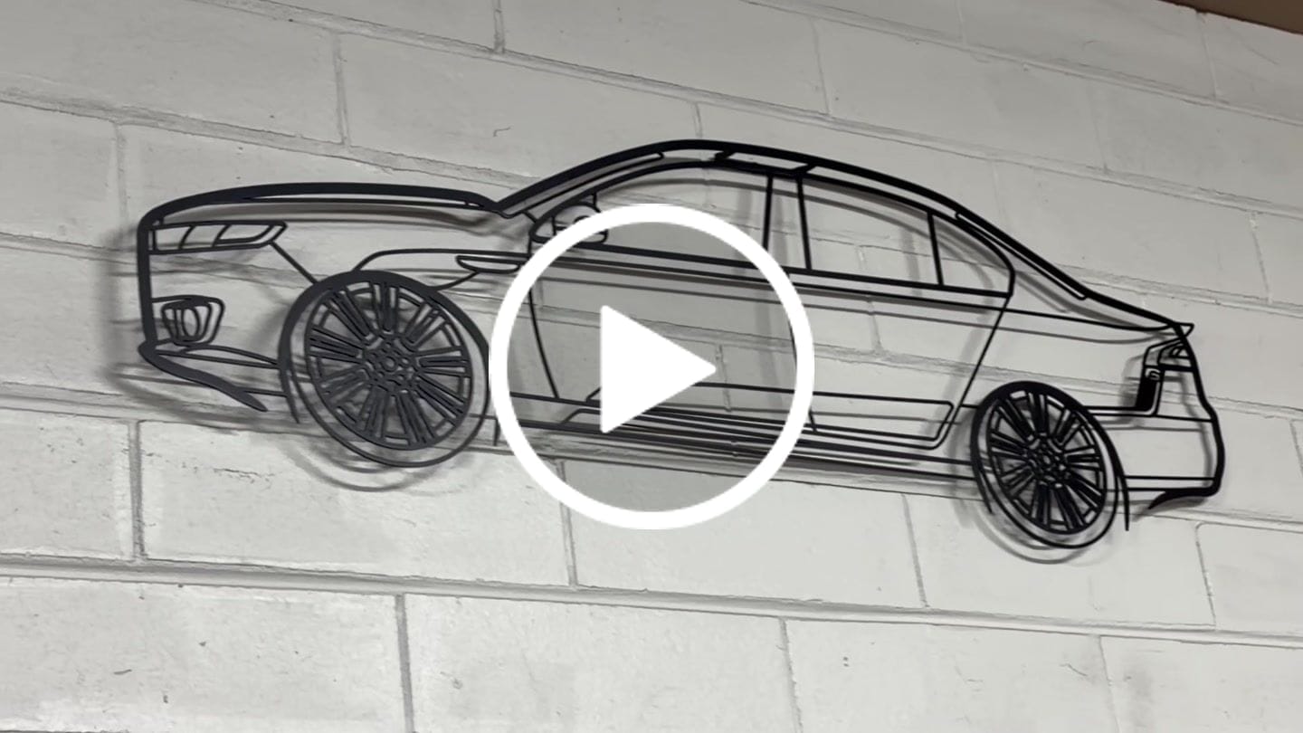 Customer video review of Custom Car & 4WD Metal Wall Art