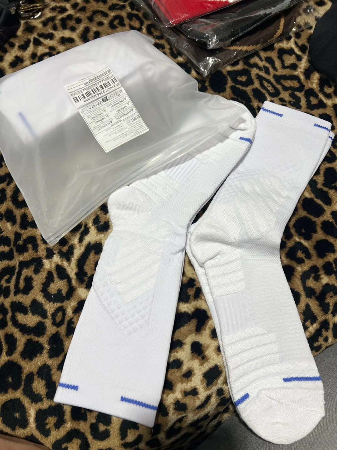 Customer photo review of Snuggi Cushioned Work Socks