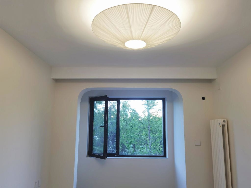 Customer photo review of Fabric Ceiling Light, Pleated Inverted Shade, 50 cm, Hardwired