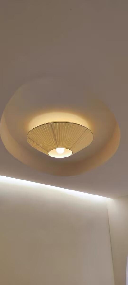 Customer photo review of Fabric Ceiling Light, Pleated Inverted Shade, 50 cm, Hardwired