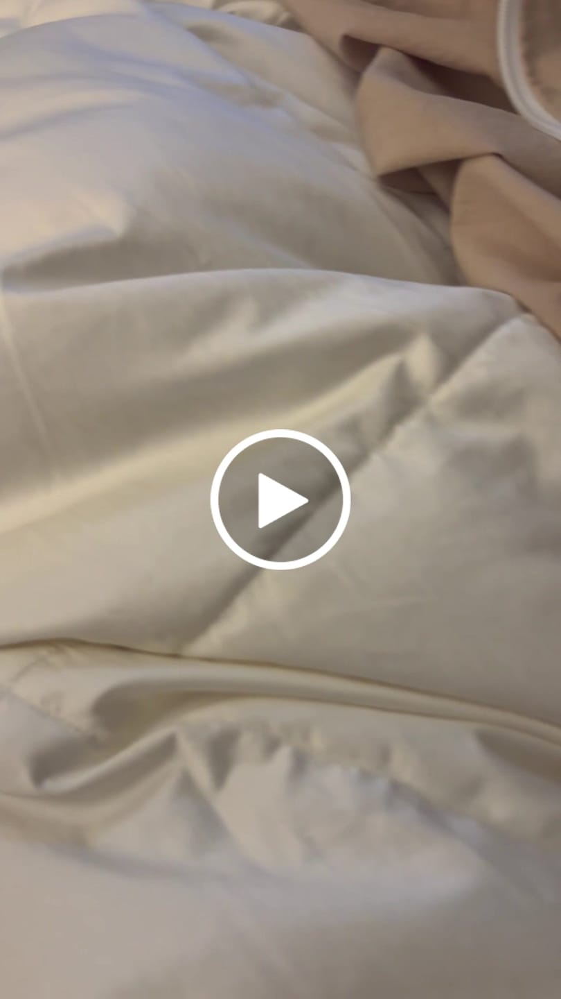 Customer video review of Deluxe Silk Goose Down Comforter
