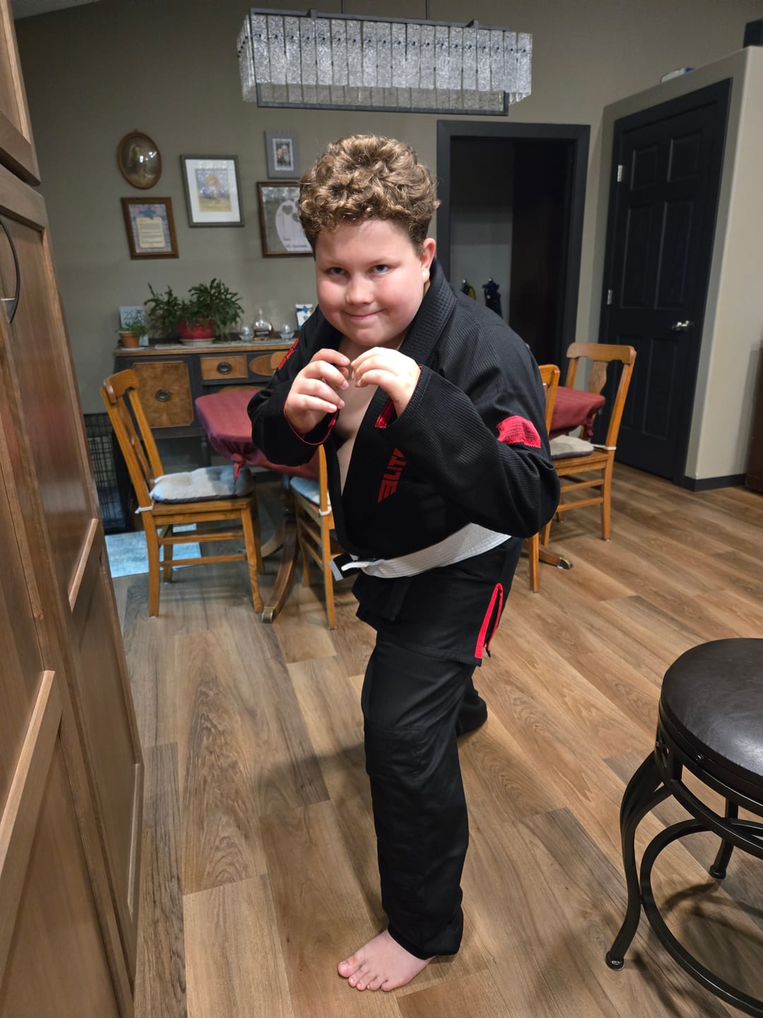 Customer photo review of Core Black Brazilian Jiu Jitsu Mens BJJ Gi