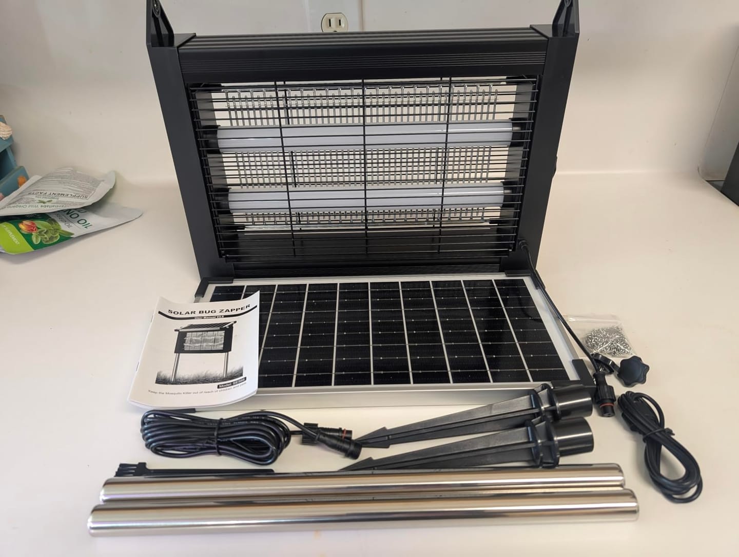 Customer photo review of GroundGuard Sentinel — Solar Bug Zapper