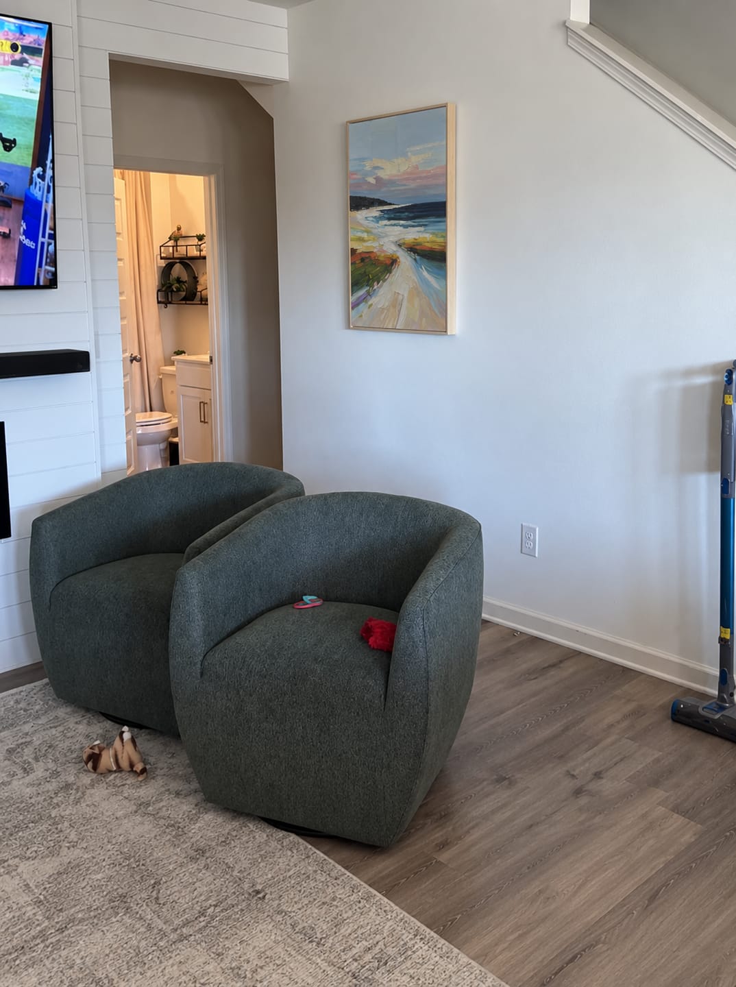Customer photo review of Abstract Ocean And Sky Textured Wall Art #OS032