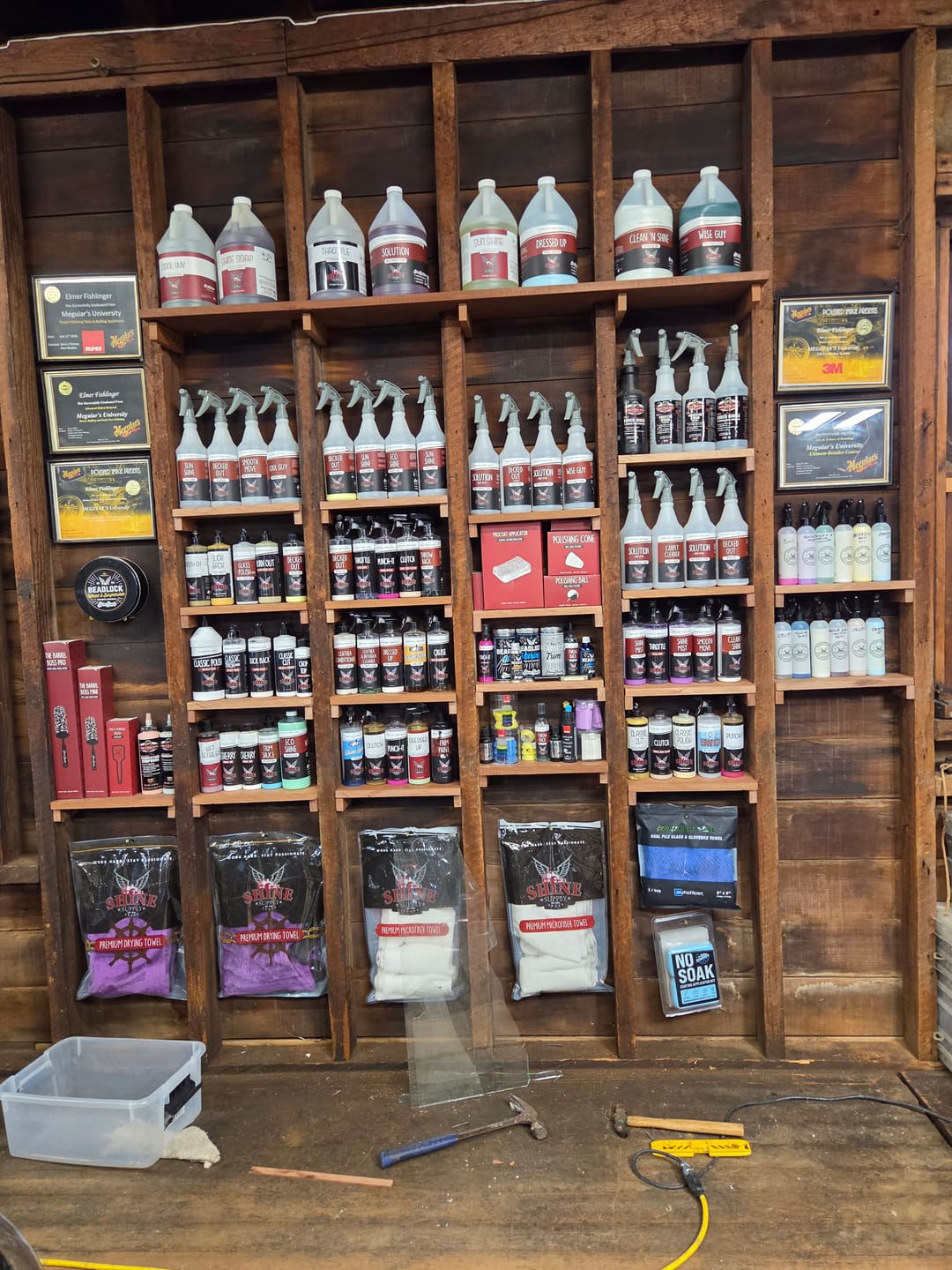 Customer photo review of Shine Supply 32oz. Labels