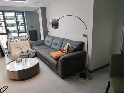 Customer photo review of Arc Floor Lamp, Telescopic Arm, Tilting Head, 188 cm, Plug In