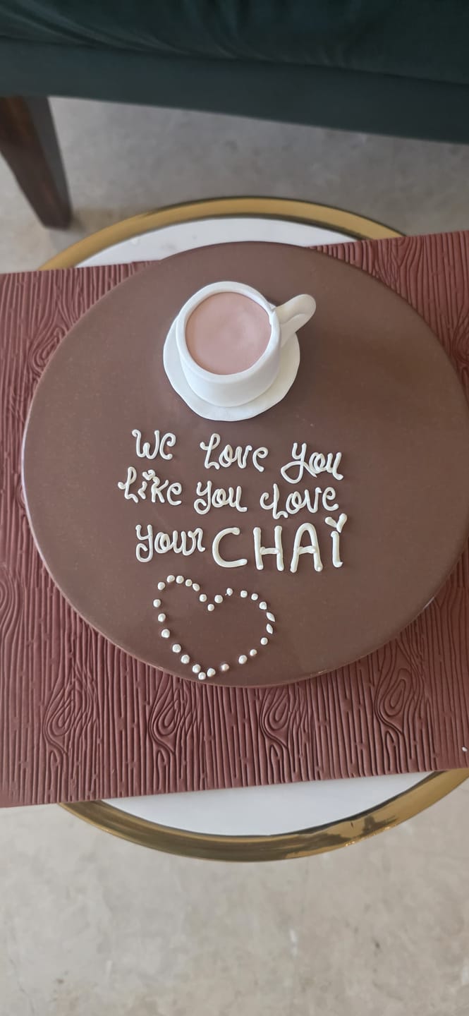 Customer photo review of Coffee lover Design Cake