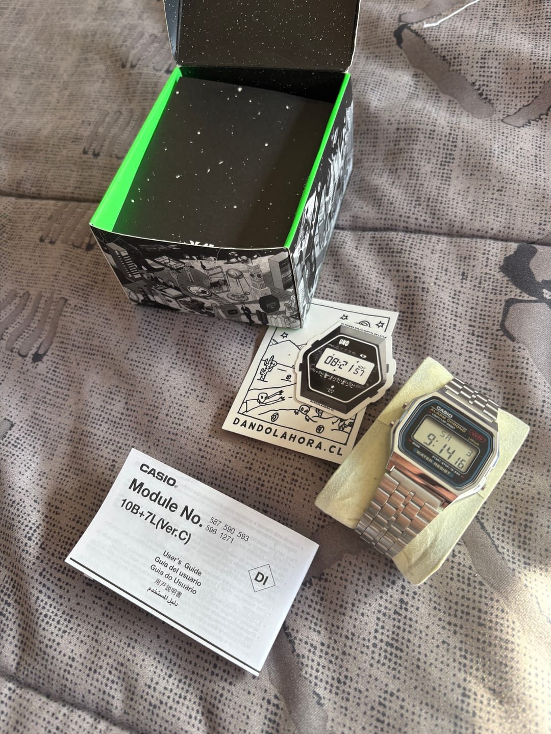 Customer photo review of Reloj Casio Vintage A159WA-N1DF Plateado MADE IN JAPAN