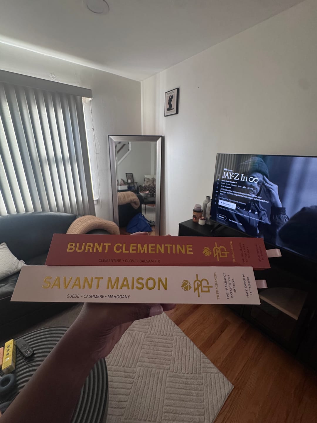 Customer photo review of Burnt Clementine Incense