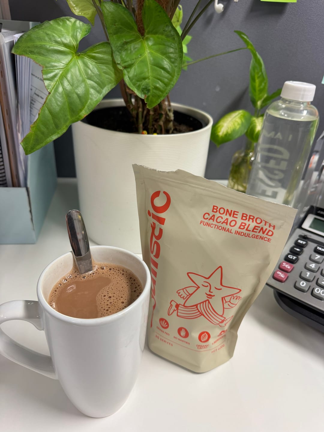 Customer photo review of Bone Broth Cacao Blend