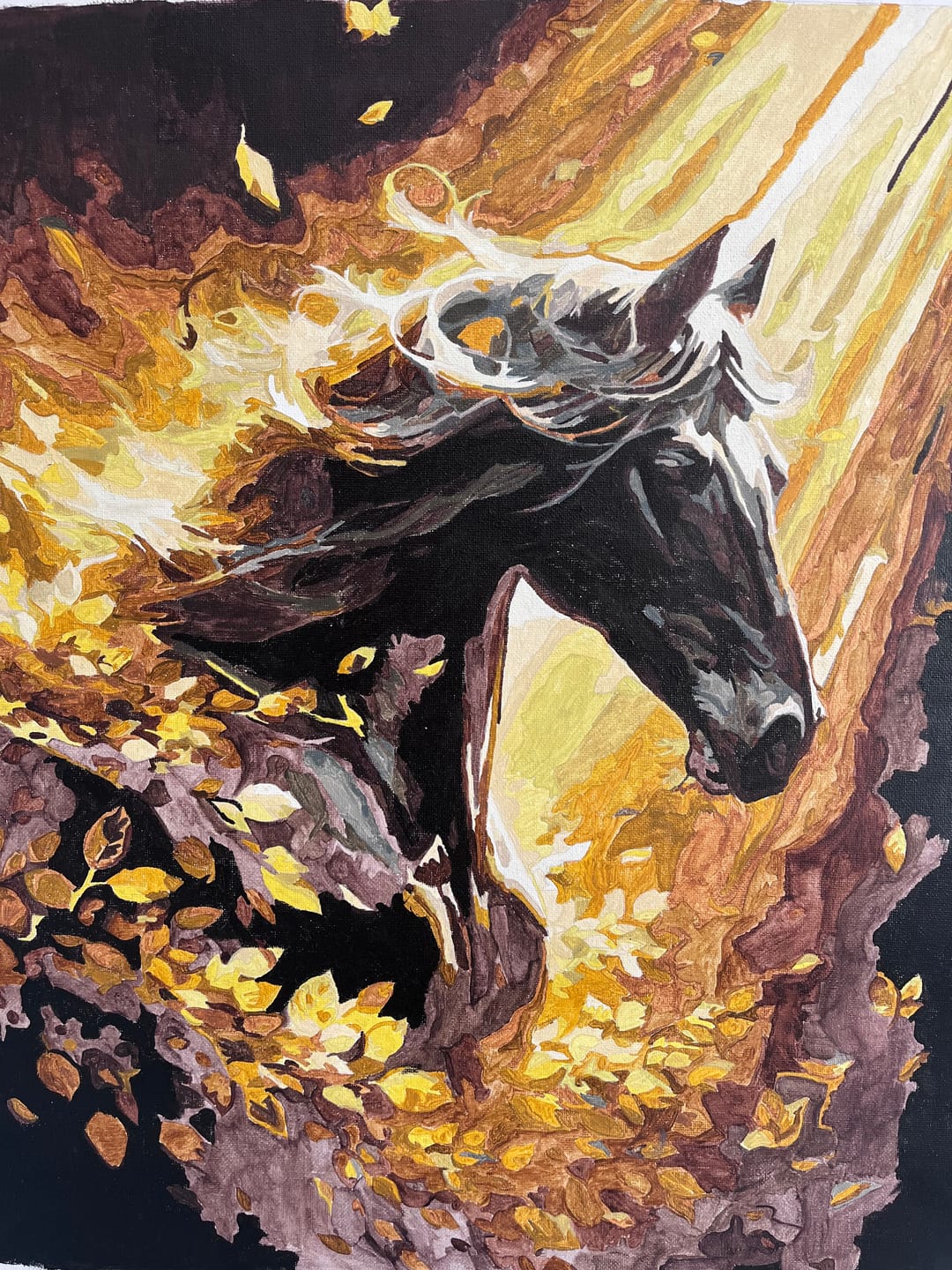 Customer photo review of Paint by Numbers - Bold Black Horse