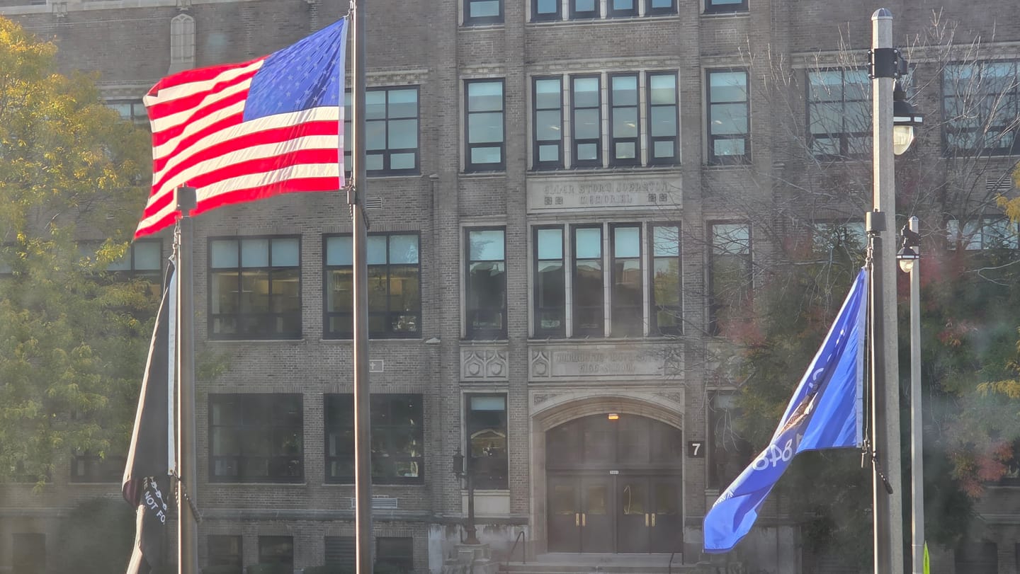 Customer photo review of Heavy Duty American Nylon Flag - Made In USA