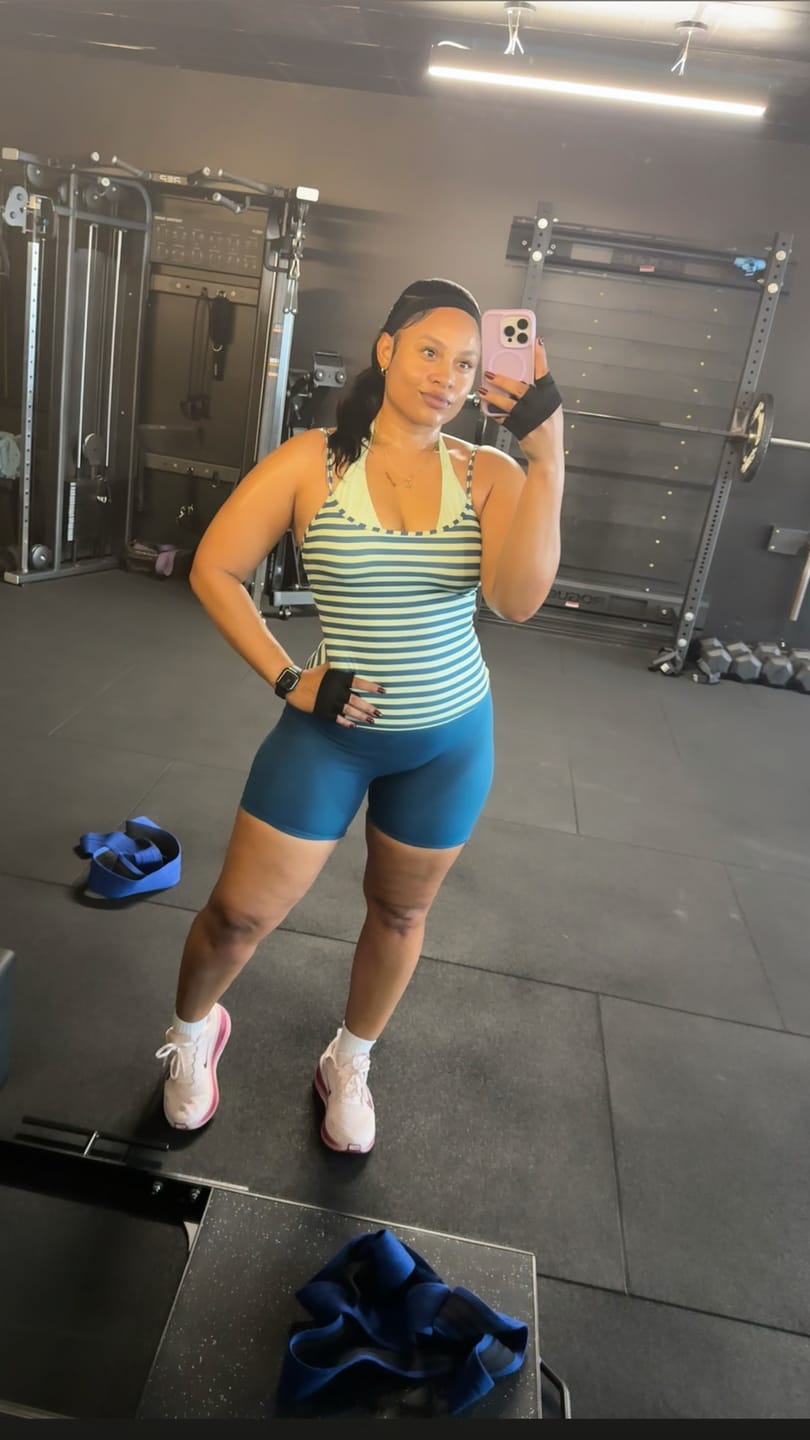 Customer photo review of Haltered Layered Tank