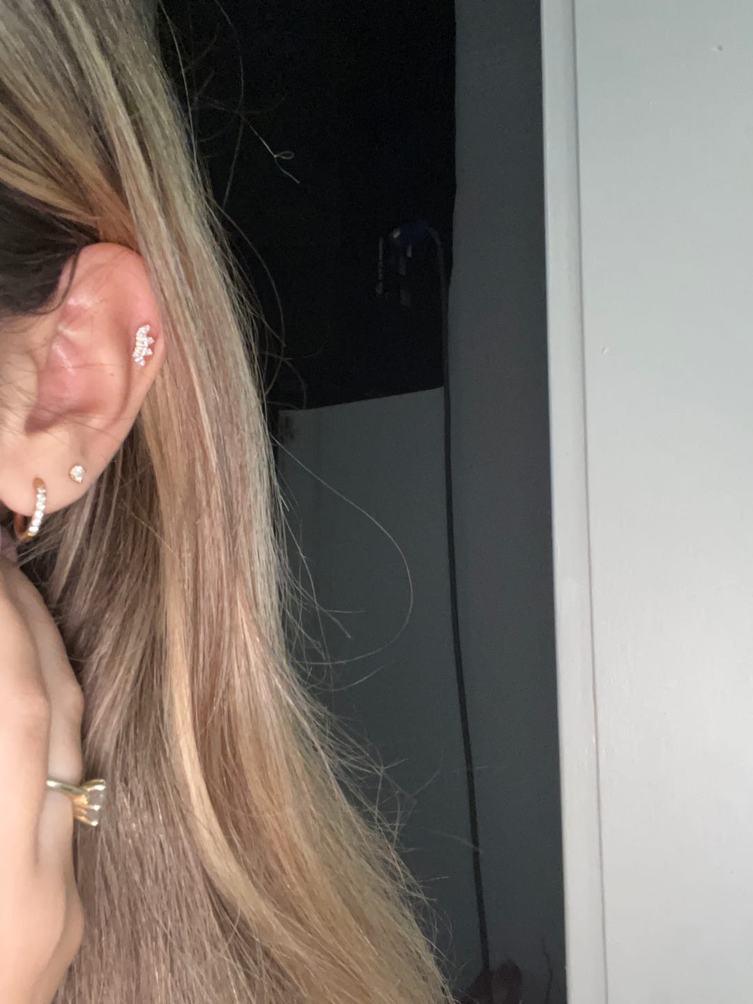 Customer photo review of Lotus Piercing | Titan