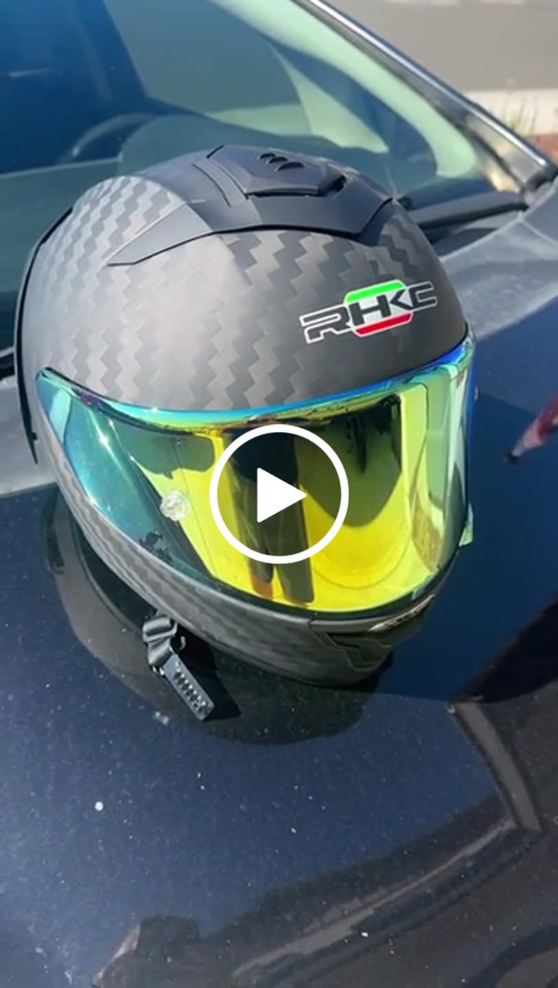 Customer video review of K3 Carbon Fiber Helmet - Bluetooth Headset