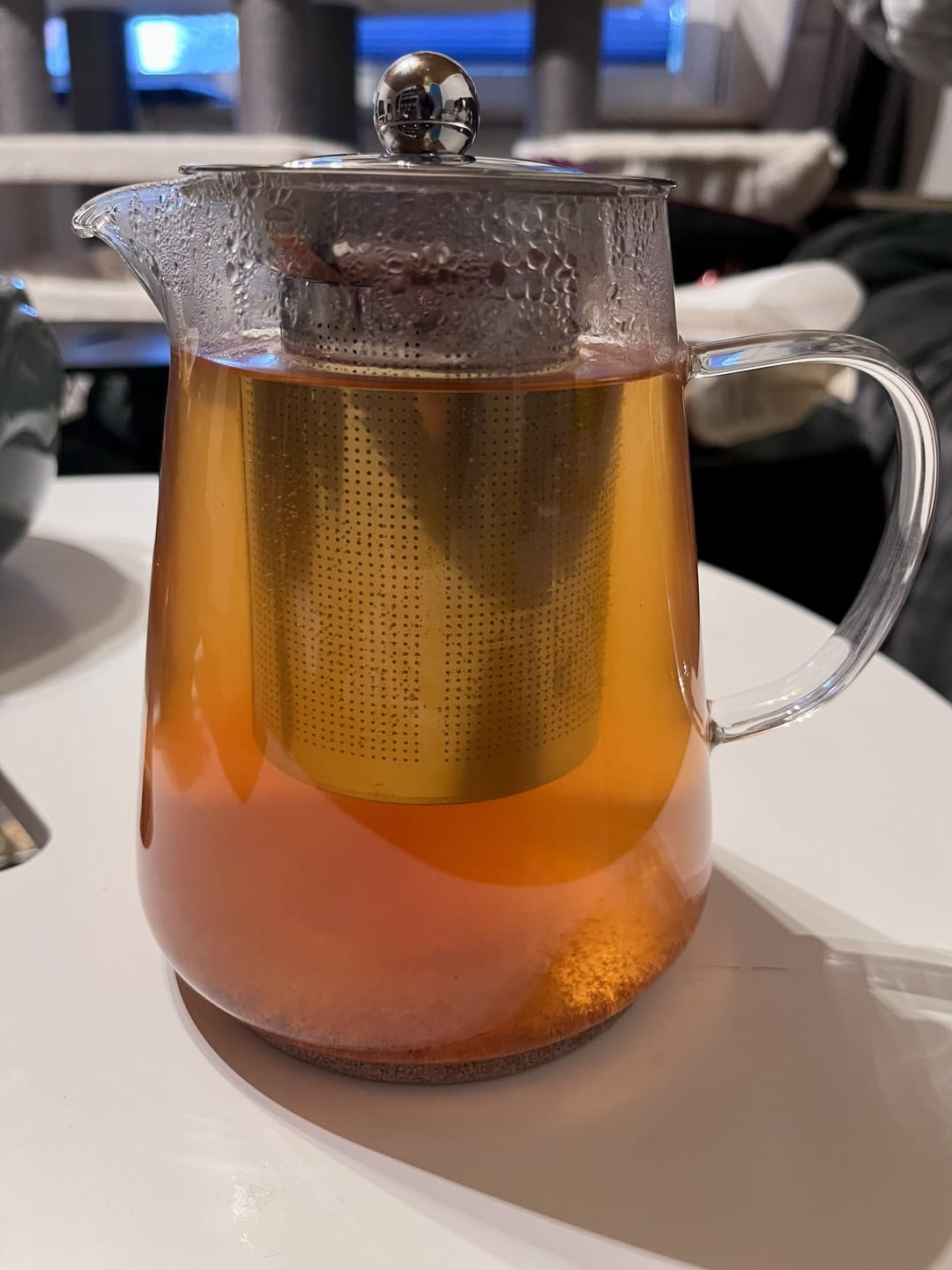 Customer photo review of Filigrane Glas-Teekanne mit Edelstahlsieb - Extra fein