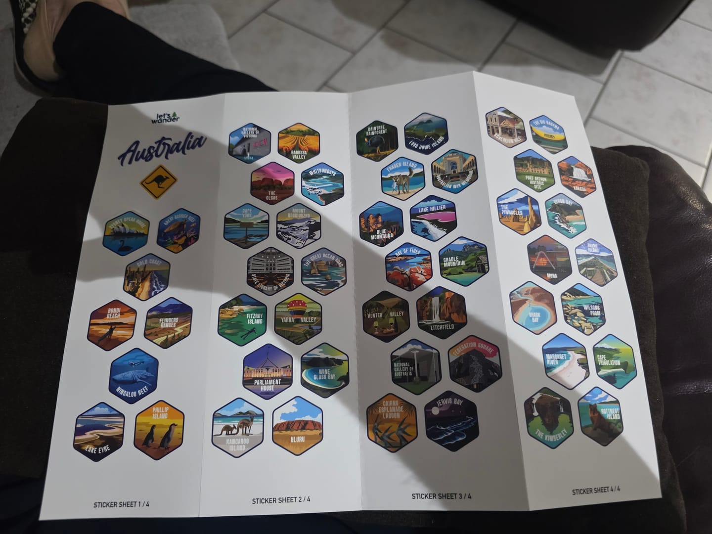 Customer photo review of Australia Water Bottle + Sticker Set