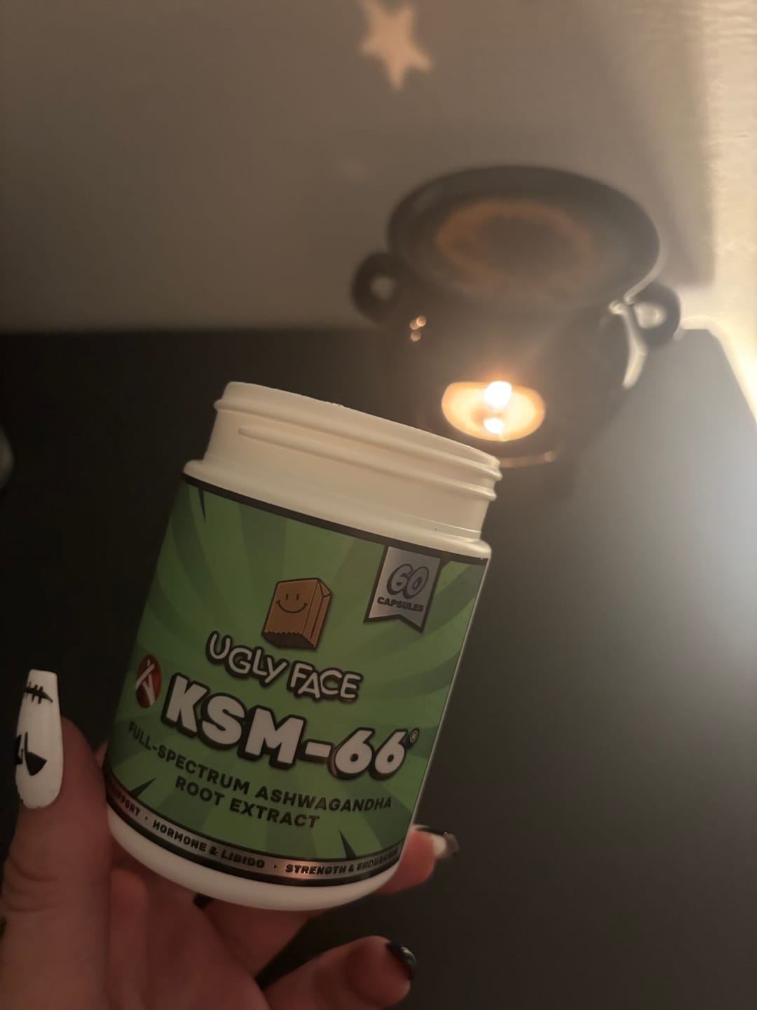 Customer photo review of UGLYFACE® KSM-66 ASHWAGANDHA®