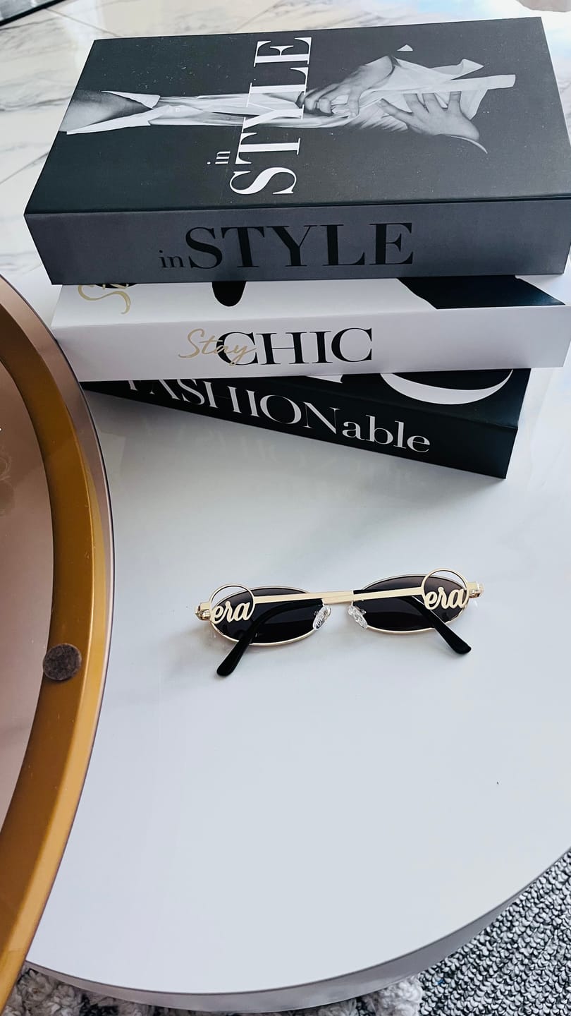 Customer photo review of Muse Logo Sunglasses – Gold Edition