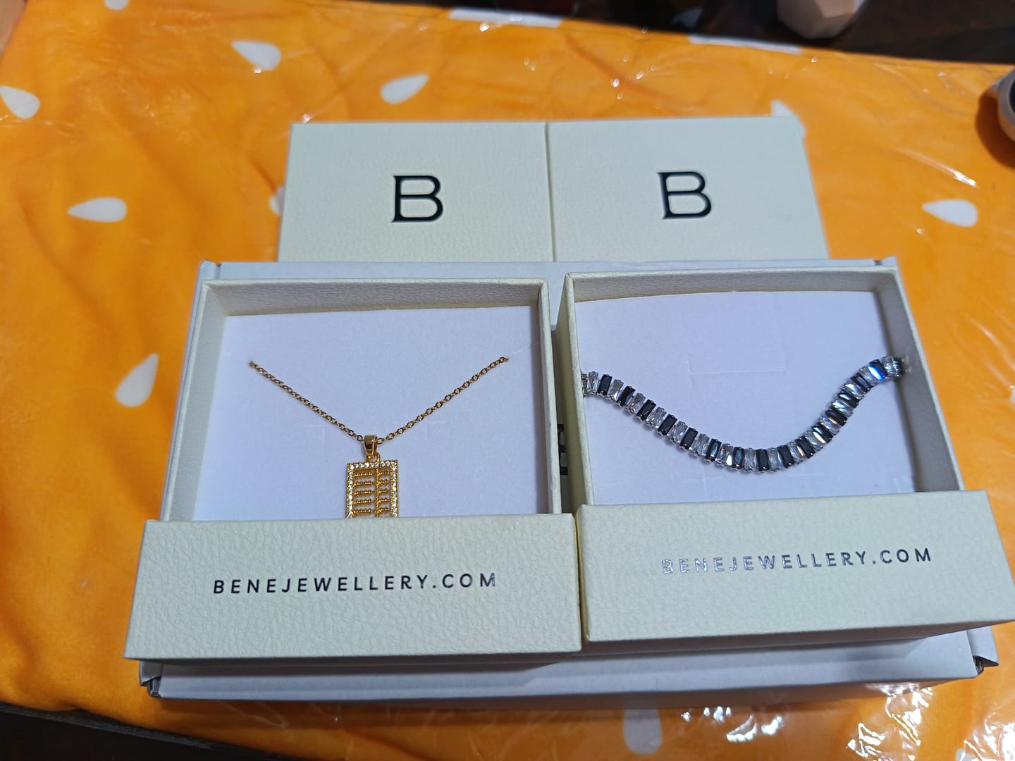 Customer photo review of Arden Abacus Necklace