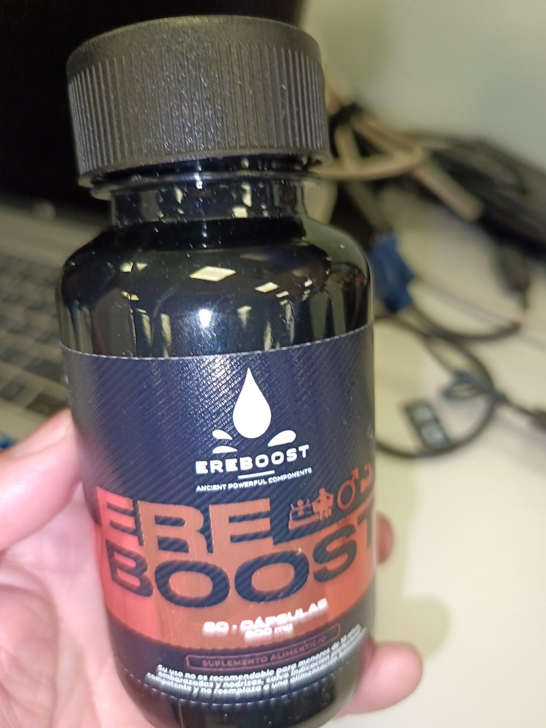 Customer photo review of EREBOOST | 60 Cápsulas