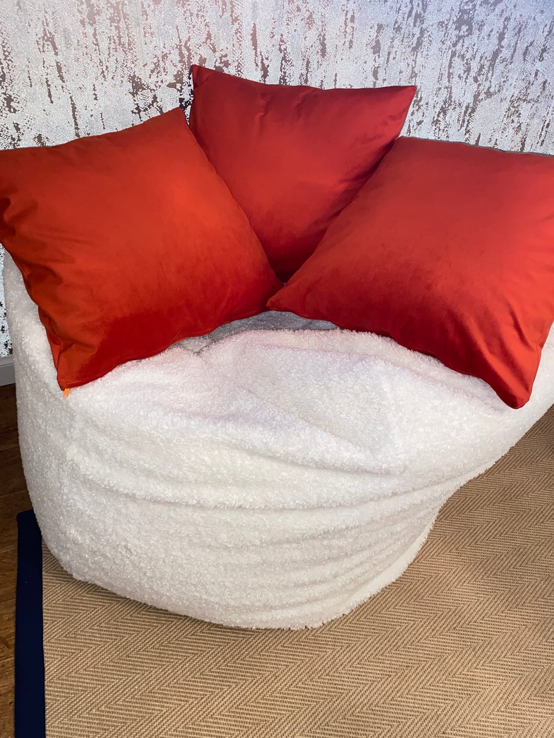Customer photo review of Plain Upholstery Velvet Fabric