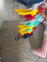Customer photo review of Track Toys Children's Large Ejection Parking Lot Plastic Toys