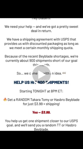 Customer video review of Random Beyblade X Promo